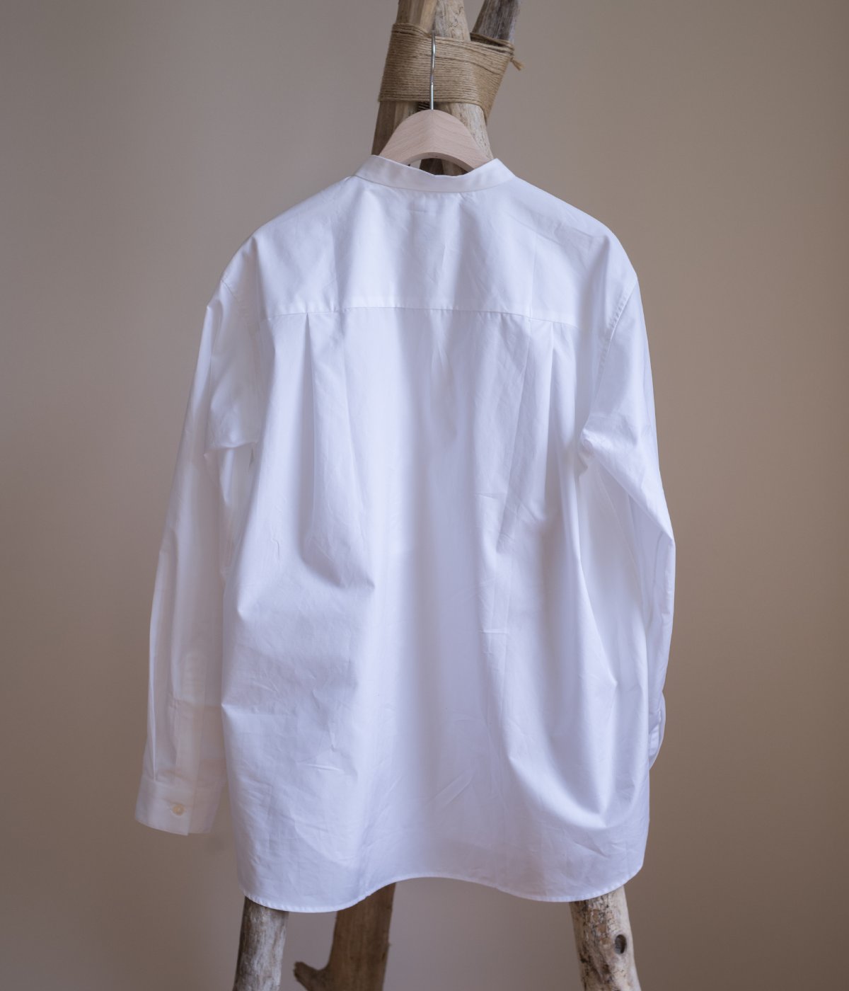SEYA. ''HAND STITCH KURTA SHIRT'' (WHITE)