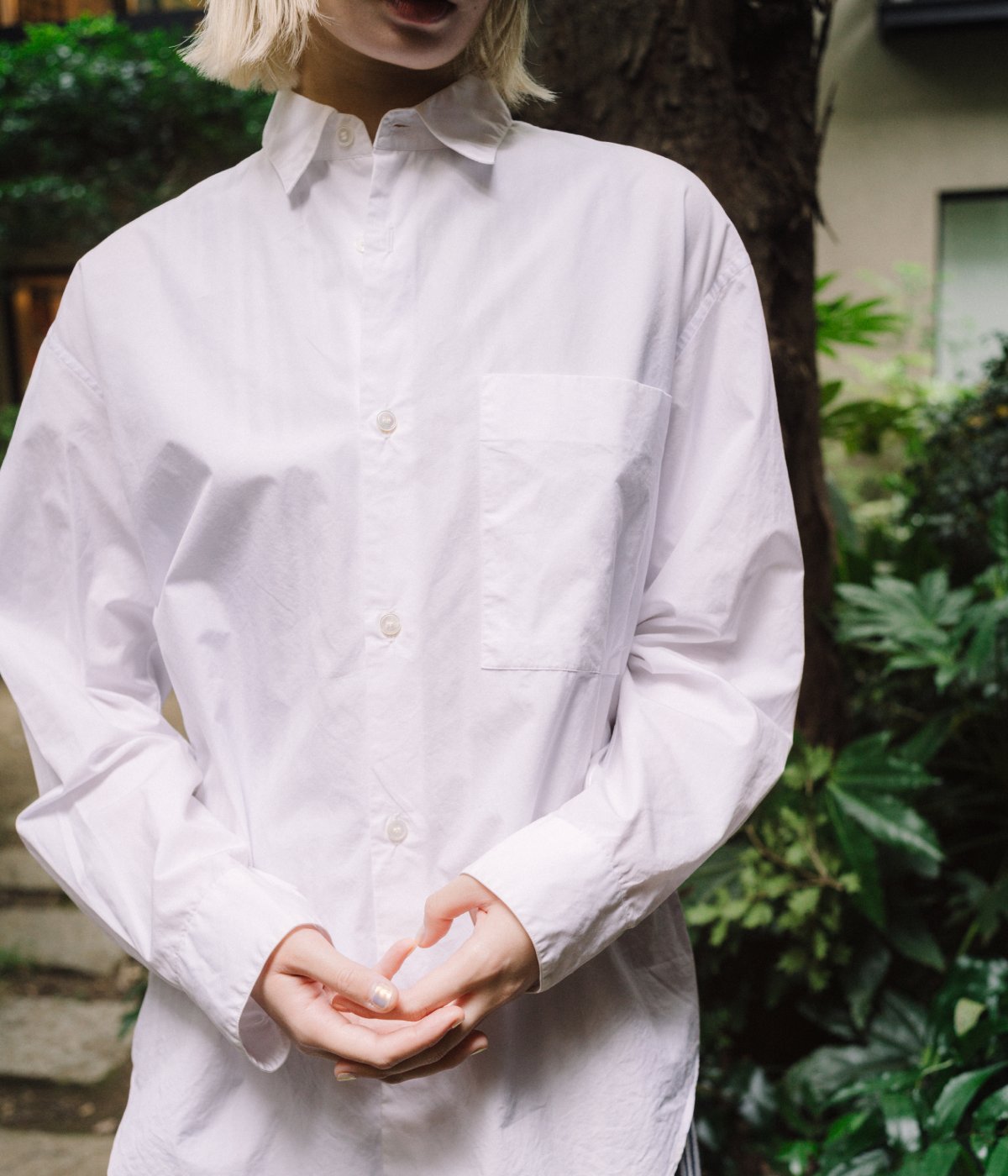 SEYA. ''ETERNAL SHIRT - HAND STITCH'' (WHITE)