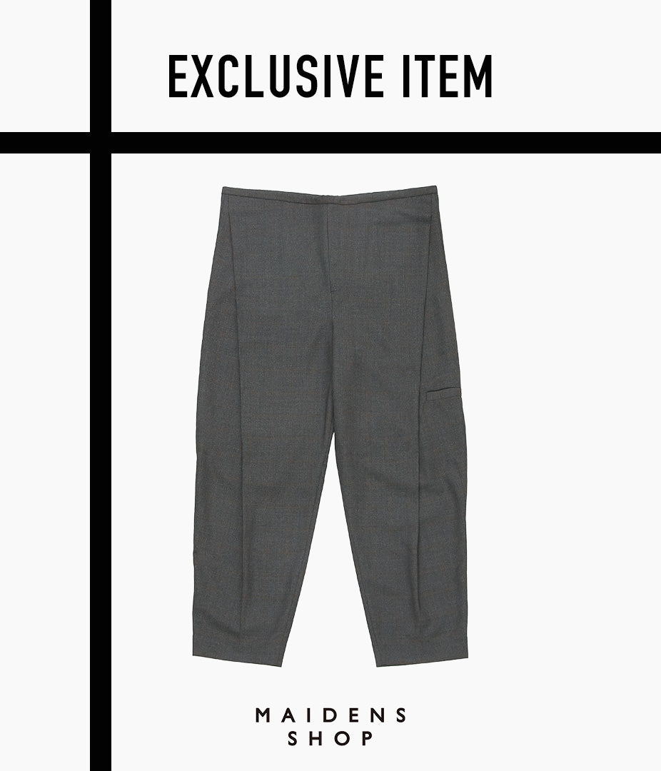 LEA BOBERG ''D.D.P. TROUSERS｜DUGDALE TROPICAL BREEZE'' (MID GREY)