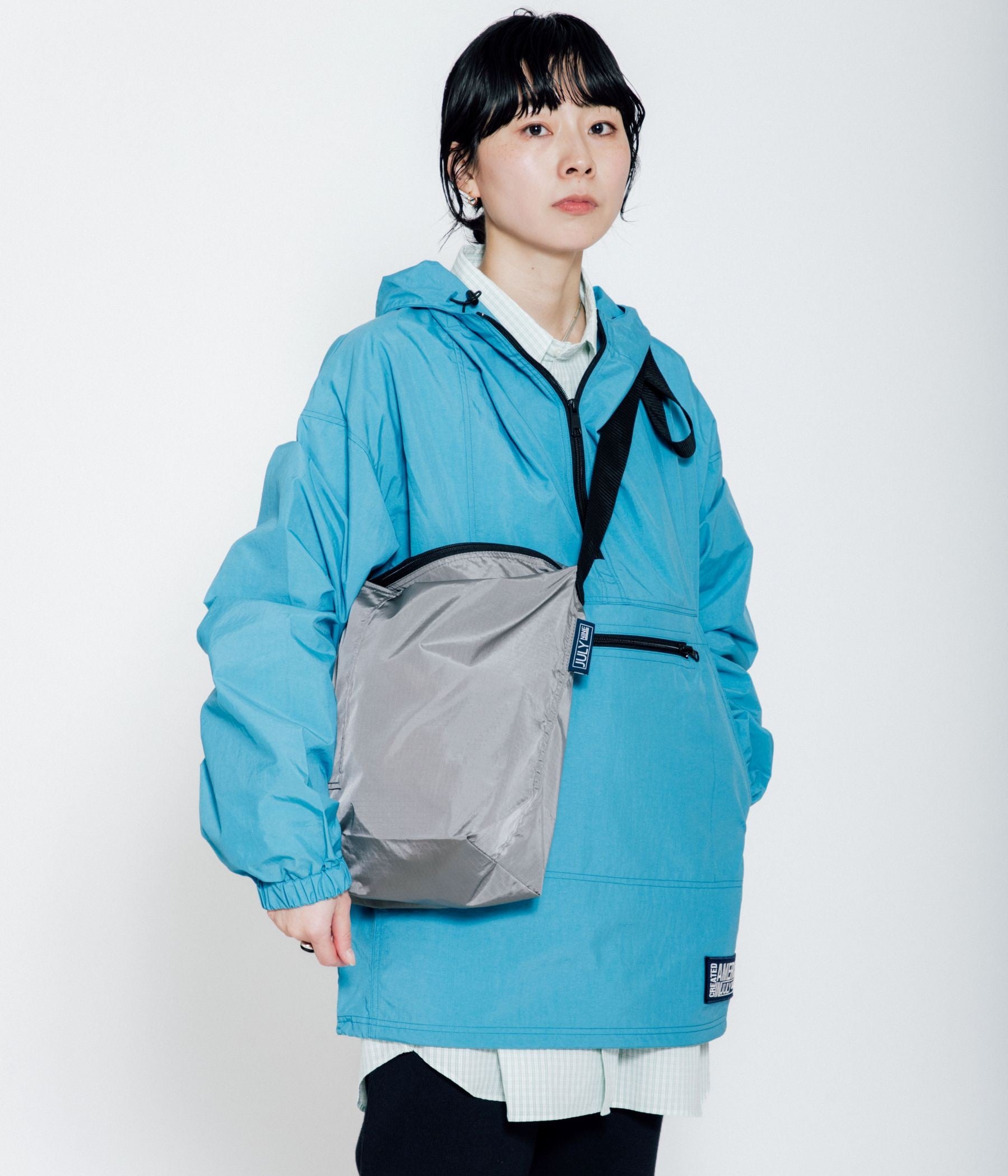 90s number nine アノラックパーカー JULY NINE ''ANORAK HOODIE'' (TURQUOISE) – THE STORE BY MAIDENS