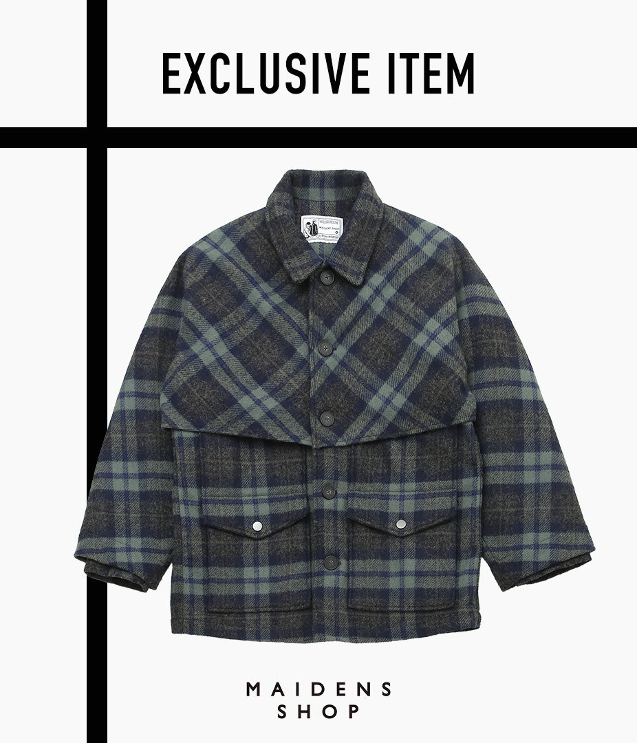 RICHARD MASCIANTONIO ''DOUBLE MAC JACKET'' (BLUE / BROWN PLAID DEADSTOCK)