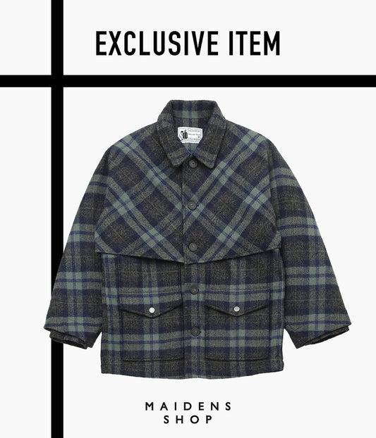 RICHARD MASCIANTONIO ''DOUBLE MAC JACKET'' (BLUE / BROWN PLAID DEADSTOCK)