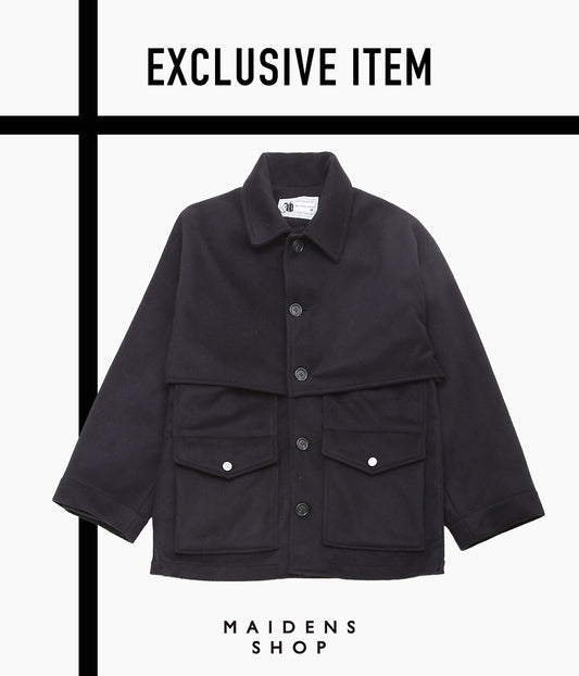 RICHARD MASCIANTONIO ''DOUBLE MAC JACKET'' (NAVY CASHMERE)