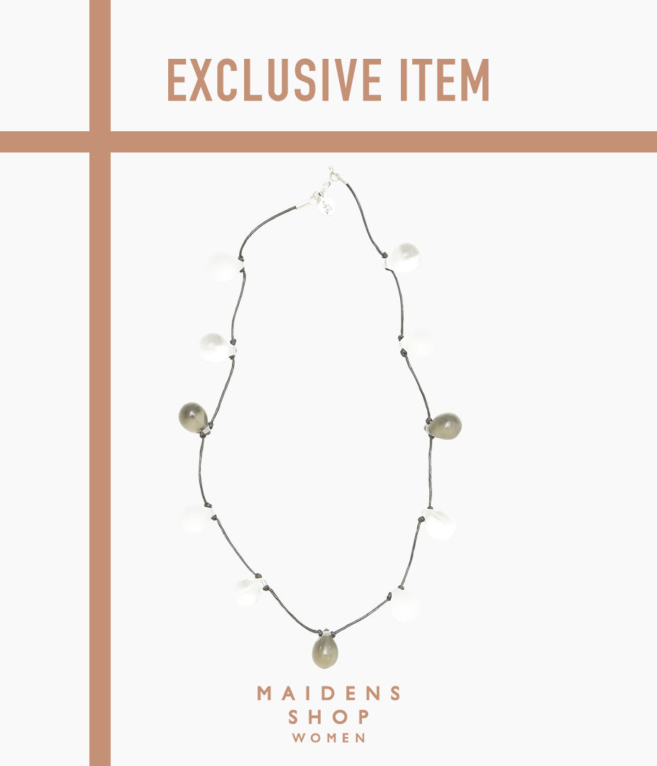 SISI JOIA 'NOUE NECKLACE' (FROST×CLEAR×BDIA / BLACK)