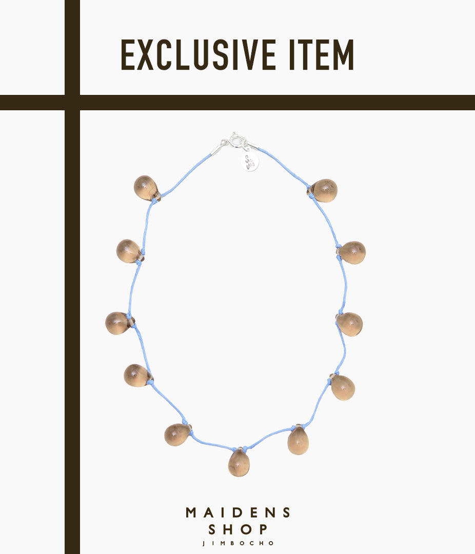 SISI JOIA ''NOUE NECKLACE'' (SMOK / LT BLUE)