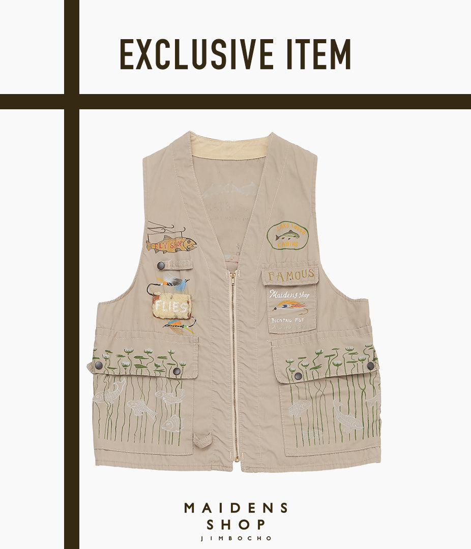TAKURO NAKAMURA ''HANDPAINTED FISHING VEST ⑩ '' (ASSO)