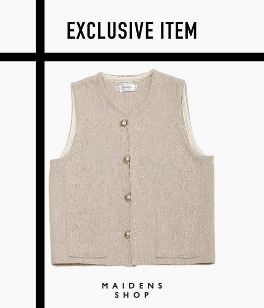 TRUJILLO'S ''CHIMAYO VEST FOR MAIDENS SHOP'' (OATMEAL)