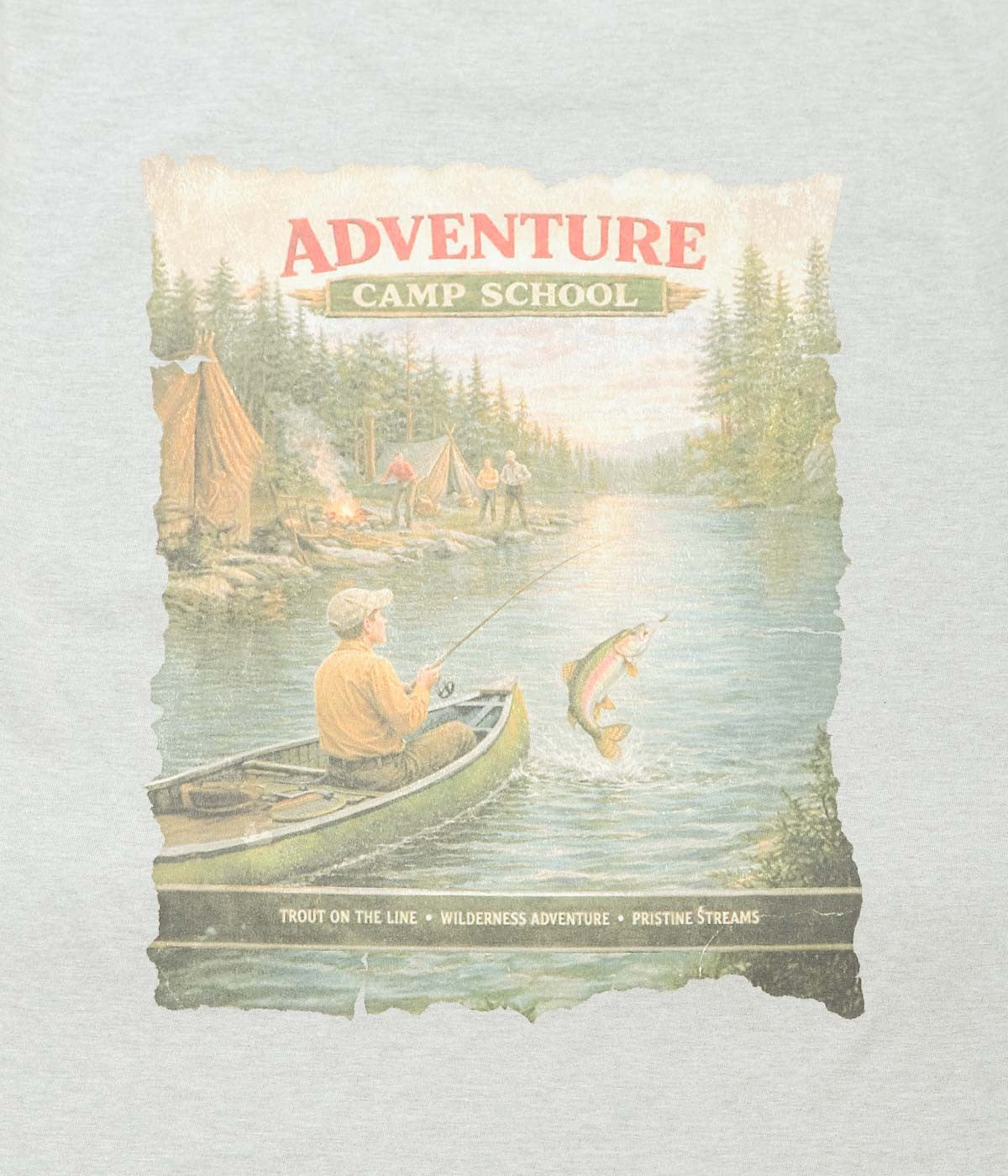 ADVENTURE CAMP "BOAT TEE" (GREY)