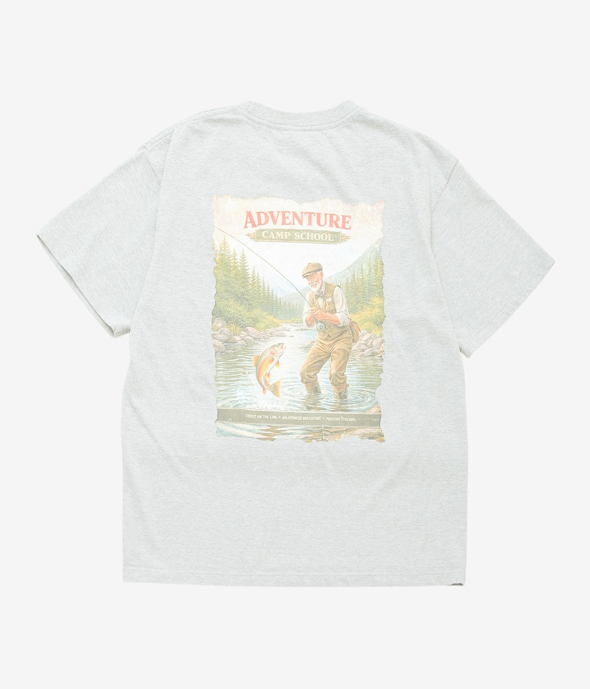 ADVENTURE CAMP "FISHING TEE" (GREY)