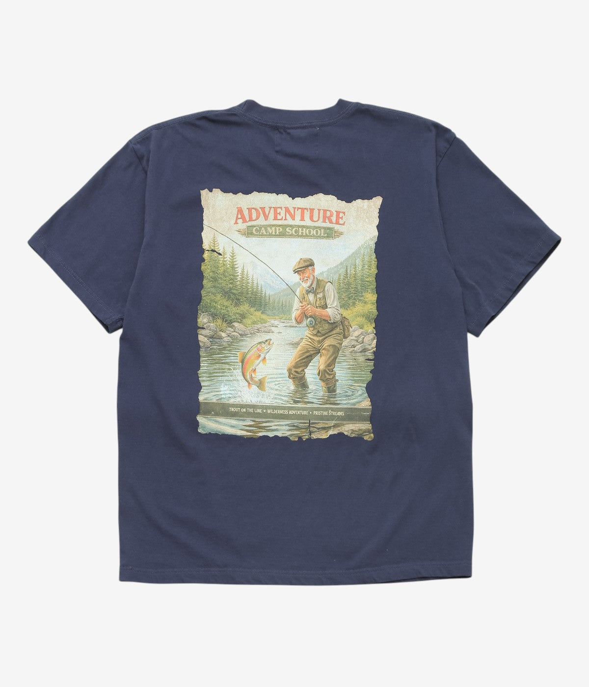 ADVENTURE CAMP "FISHING TEE" (NAVY)