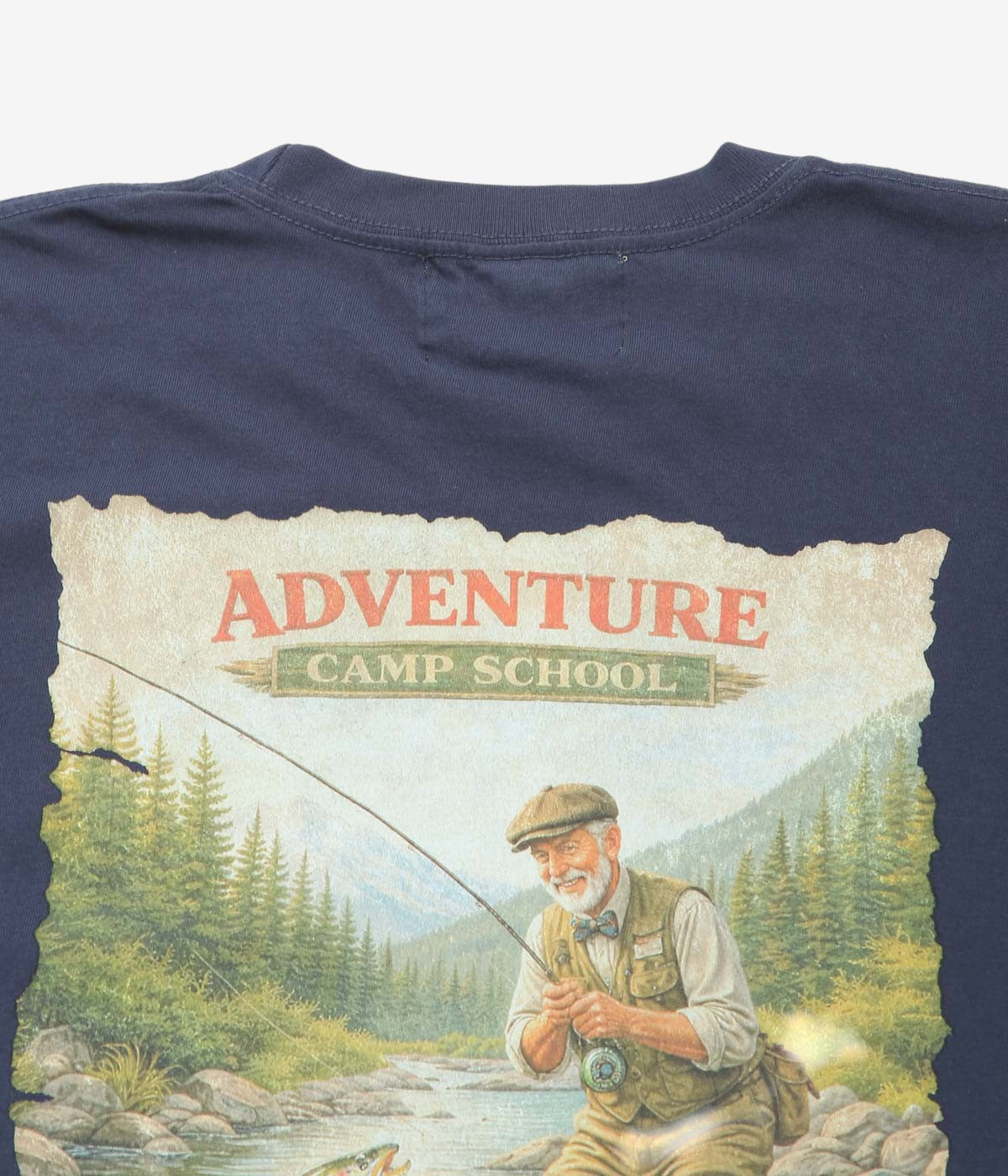 ADVENTURE CAMP "FISHING TEE" (NAVY)