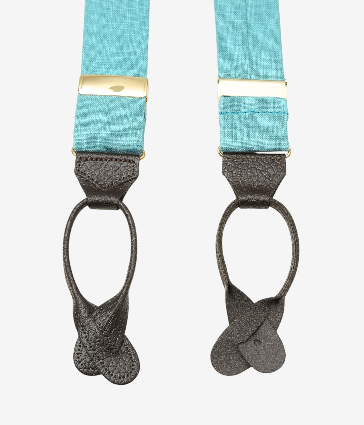 ALBERT THURSTON ''RUNNER LEATHER END｜SHIRTING/LININGS 38MM'' (LT BLUE)