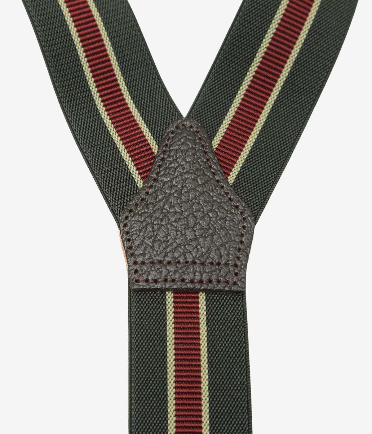 ALBERT THURSTON ''TWO IN ONE｜ELASTIC 35MM'' (KHAKI STRIPE)
