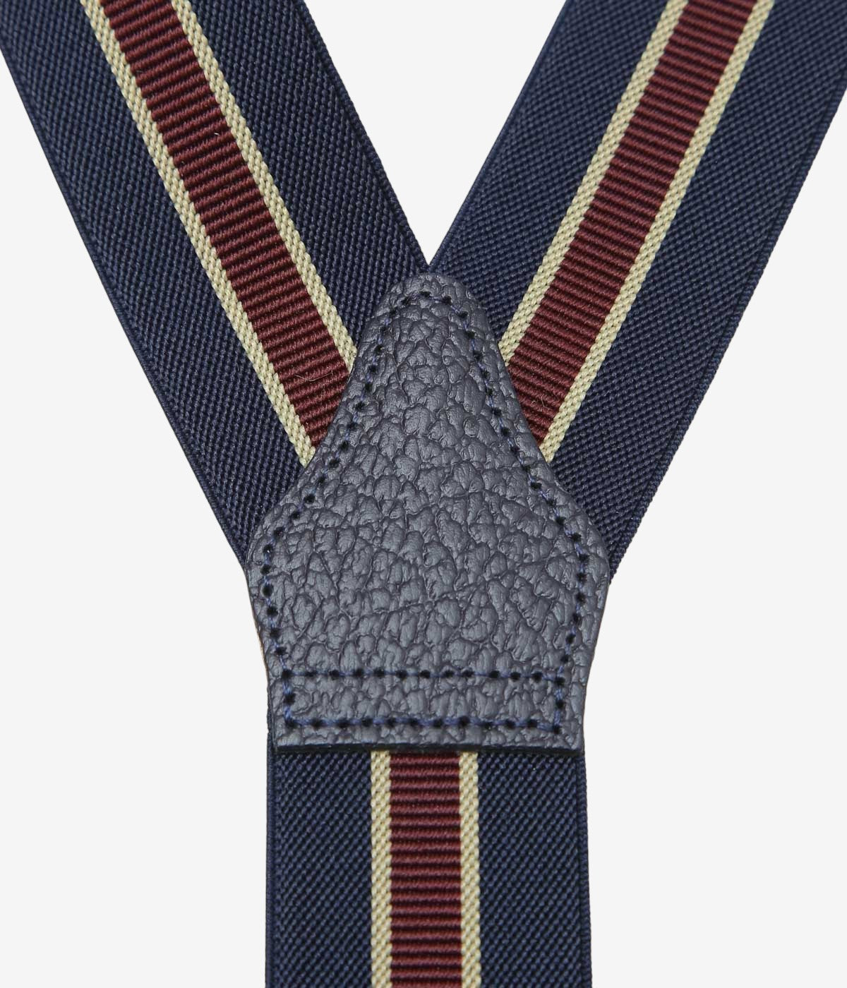 ALBERT THURSTON ''TWO IN ONE｜ELASTIC 35MM'' (NAVY STRIPE)