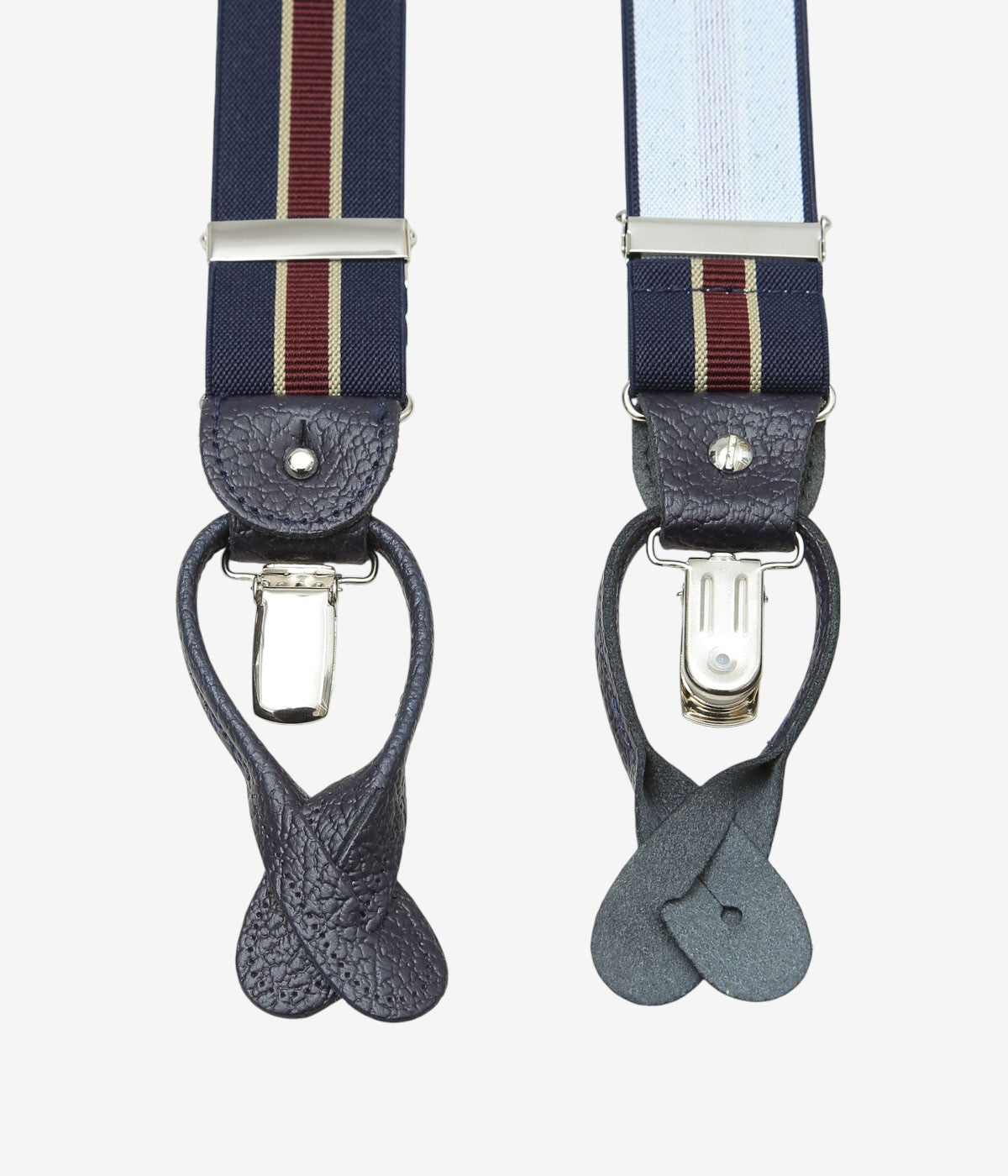 ALBERT THURSTON ''TWO IN ONE｜ELASTIC 35MM'' (NAVY STRIPE)
