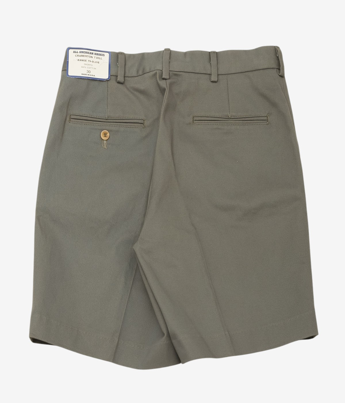 ALL AMERICAN KHAKIS "CRAMERTON TWILL SHORTS" (OLIVE)