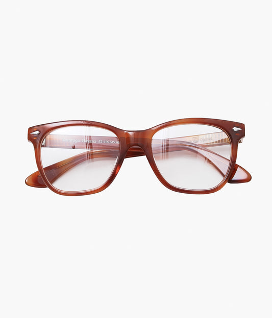 AMERICAN OPTICAL ``SARATOGA'' (HAVANA/CLEAR LENS)