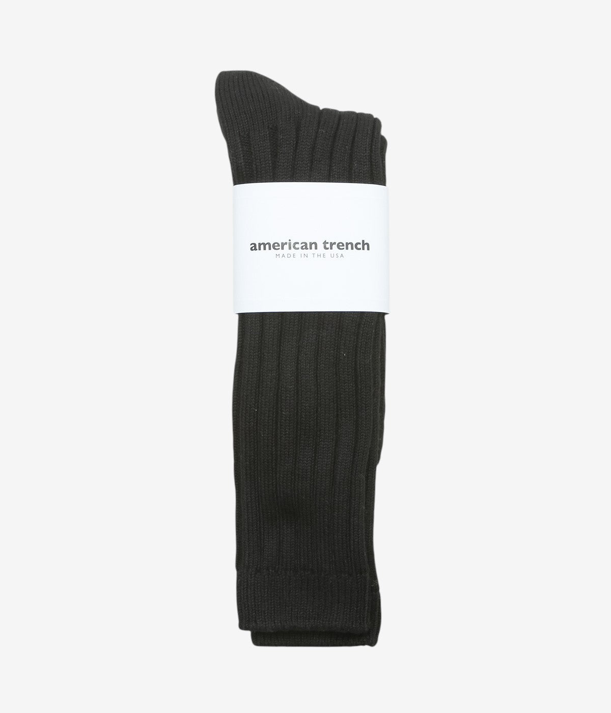 AMERICAN TRENCH "OXFORD SOCK" (BLACK)