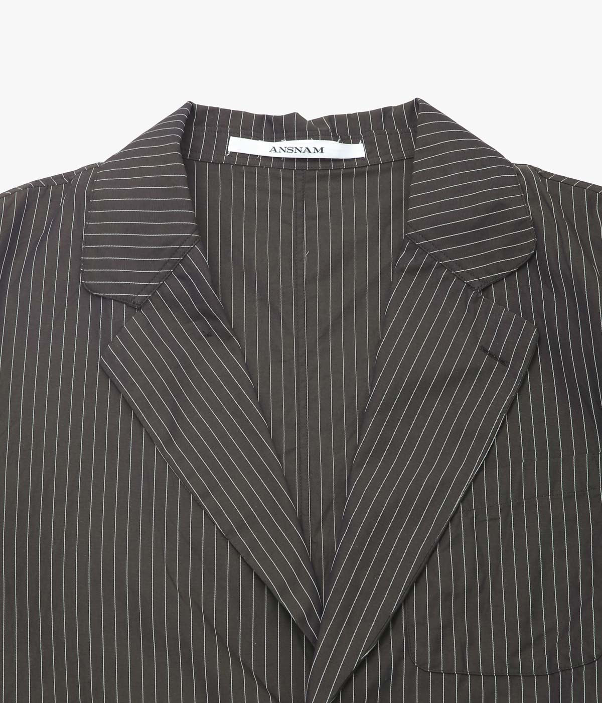 ANSNAM "BIG PA-JACKET｜BONFANTI" (BROWN PINSTRIPE)