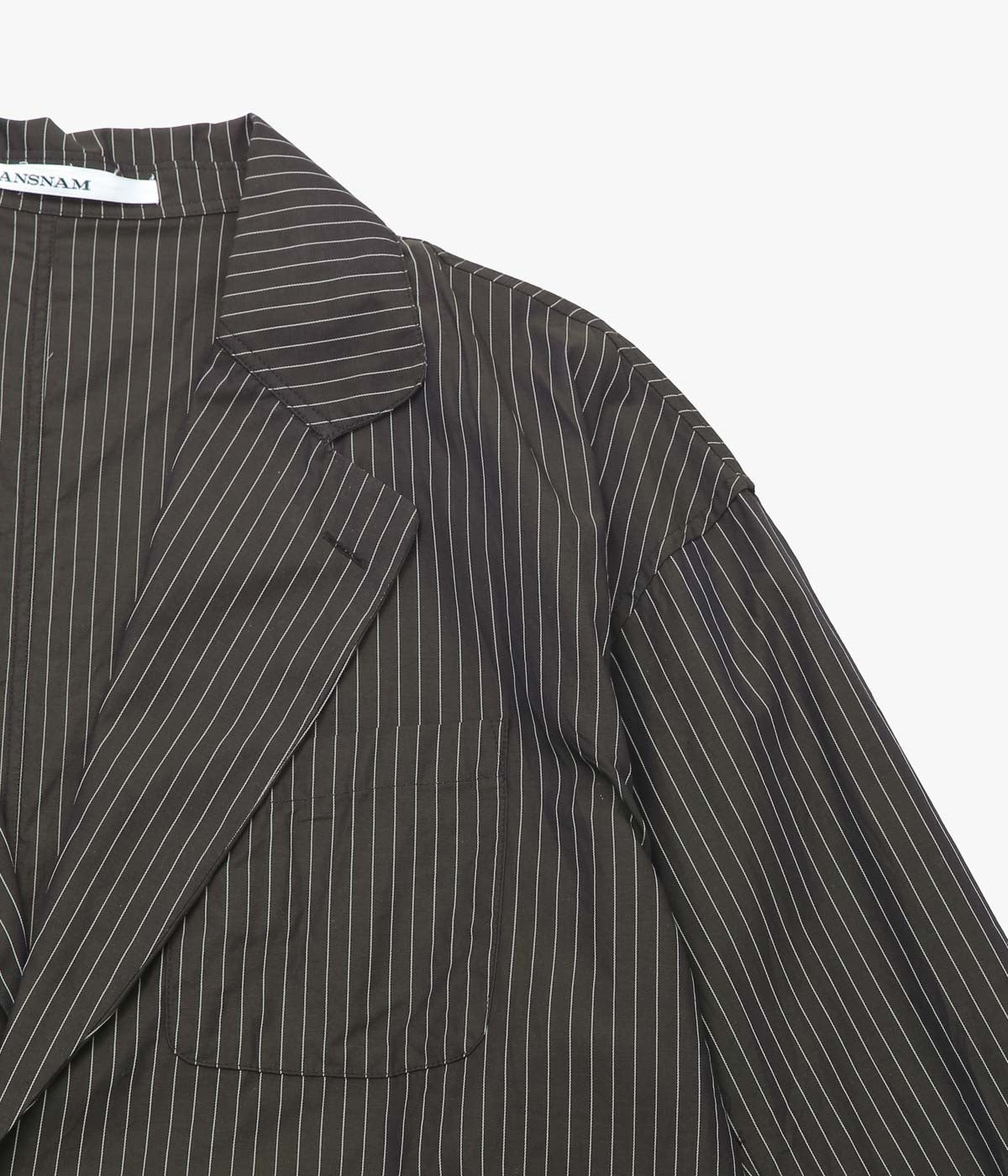 ANSNAM "BIG PA-JACKET｜BONFANTI" (BROWN PINSTRIPE)