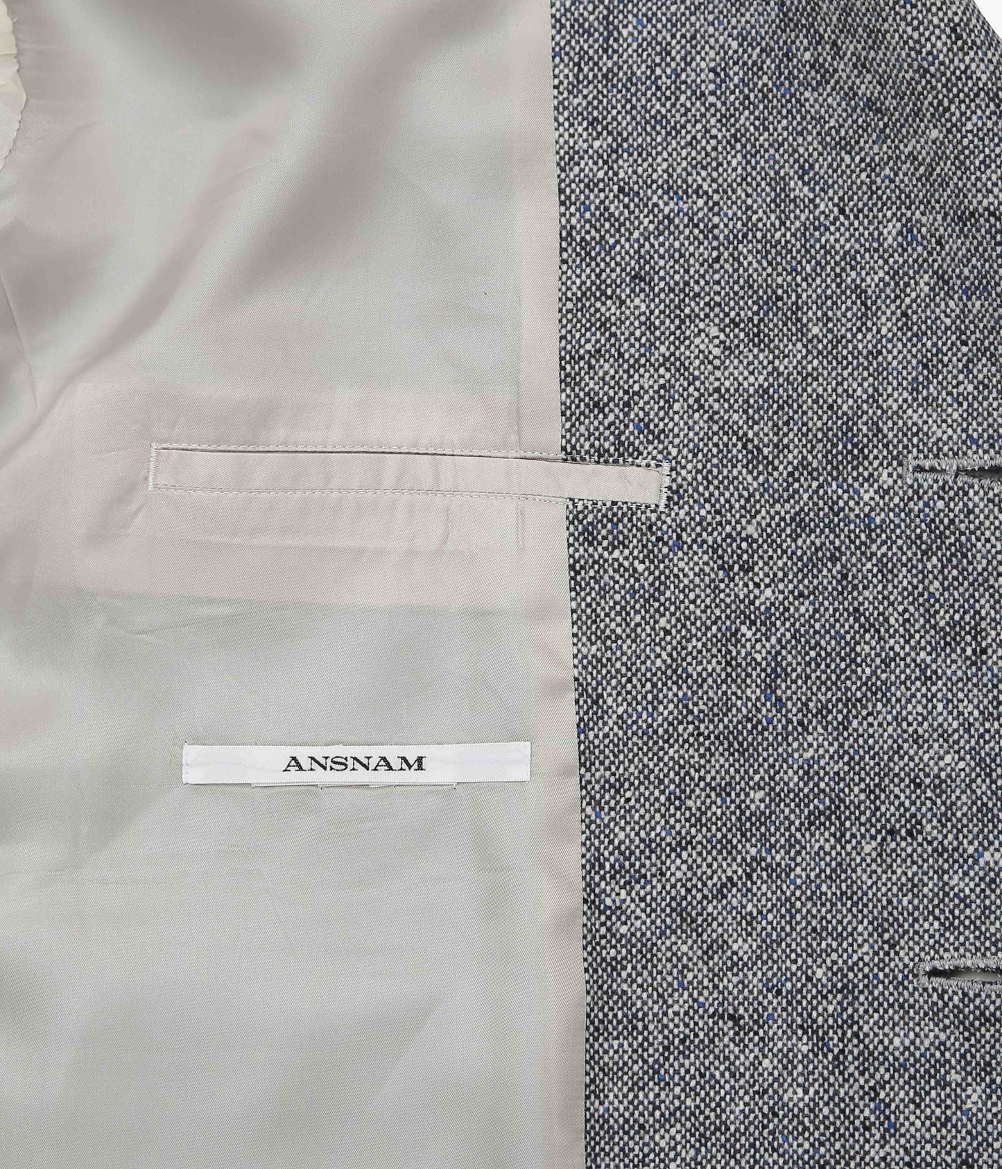 ANSNAM ''CASHMERE NEP JACKET'' (BLUE MIX)