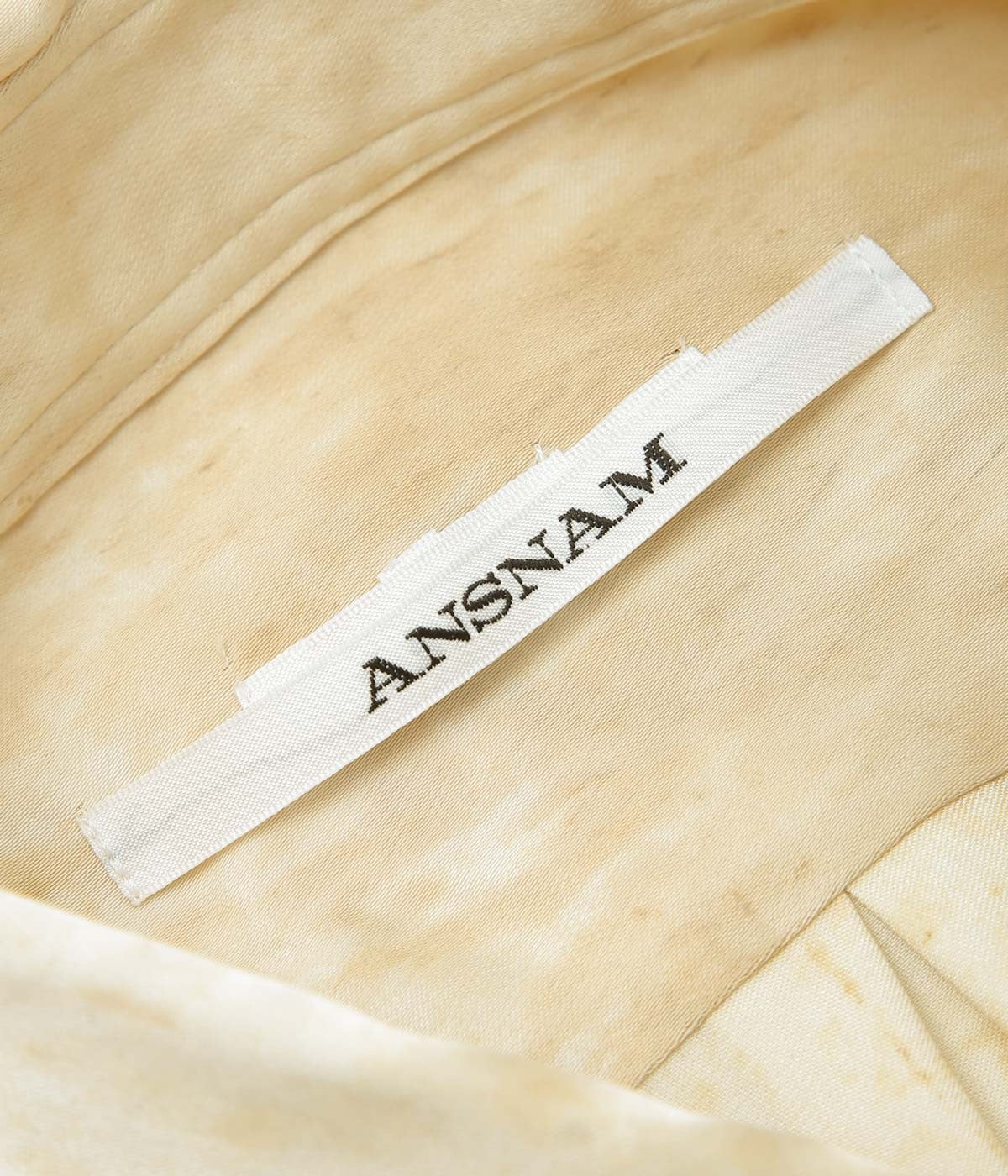 ANSNAM ''COLD DYED PLAIN SHIRT'' (BEIGE)