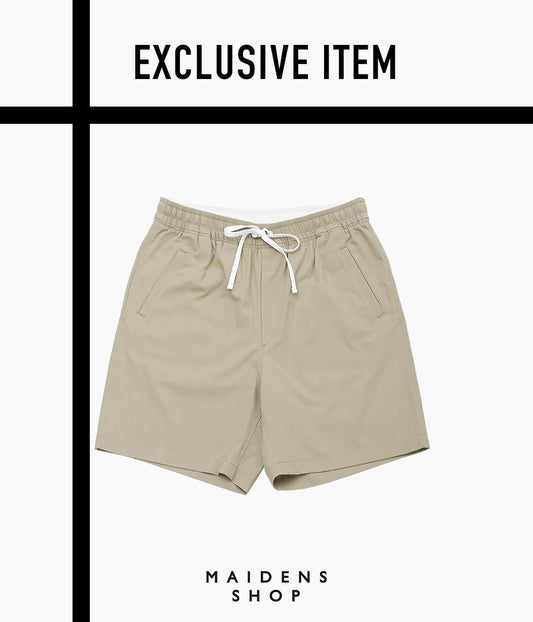 ANSNAM ''DRY SHORT PANTS|COTTON GABARDINE'' (BEIGE)