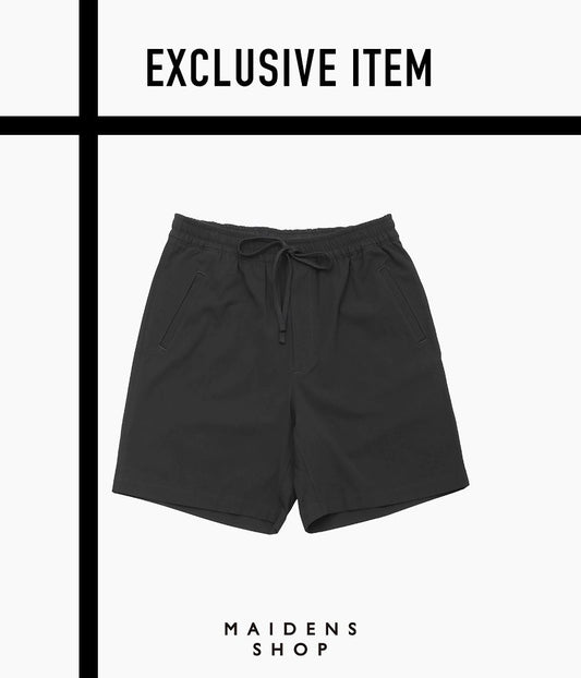ANSNAM ''DRY SHORT PANTS|COTTON GABARDINE'' (BLACK)