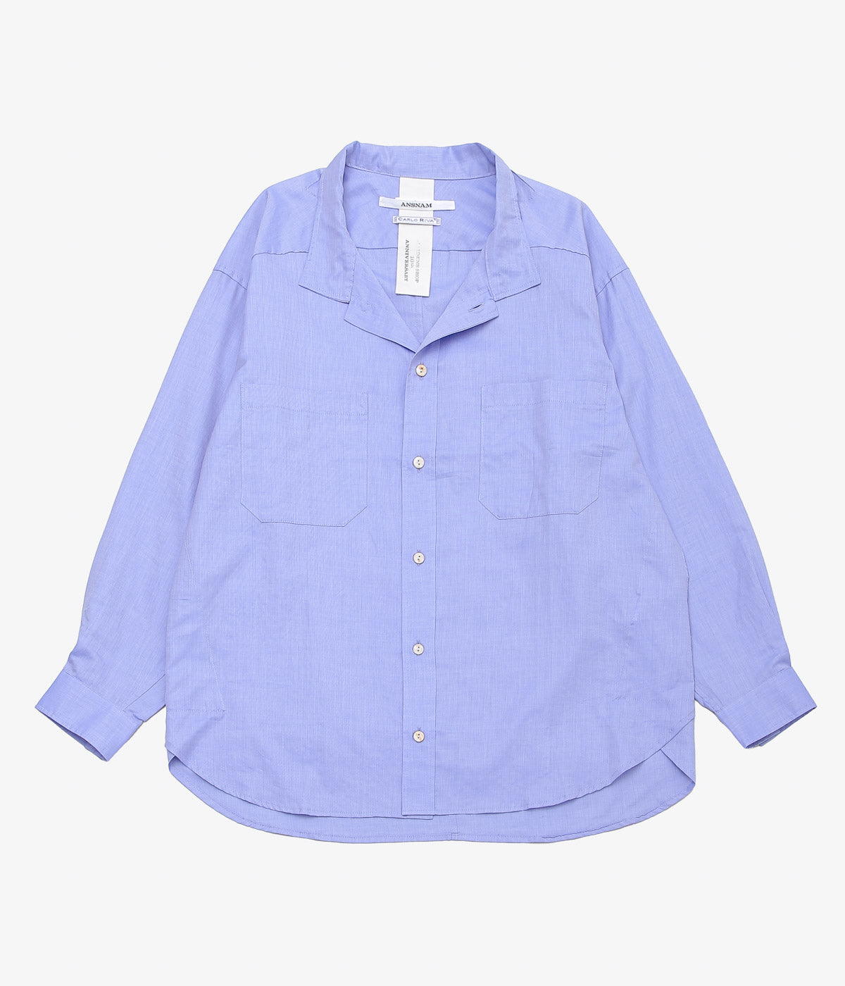 ANSNAM ''EX SHIRT｜CARLO RIVA'' (BLUE) – THE STORE BY MAIDENS
