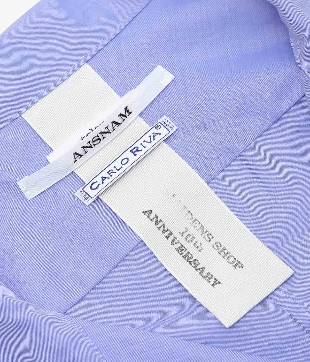 ANSNAM ''EX SHIRT｜CARLO RIVA'' (BLUE) – THE STORE BY MAIDENS