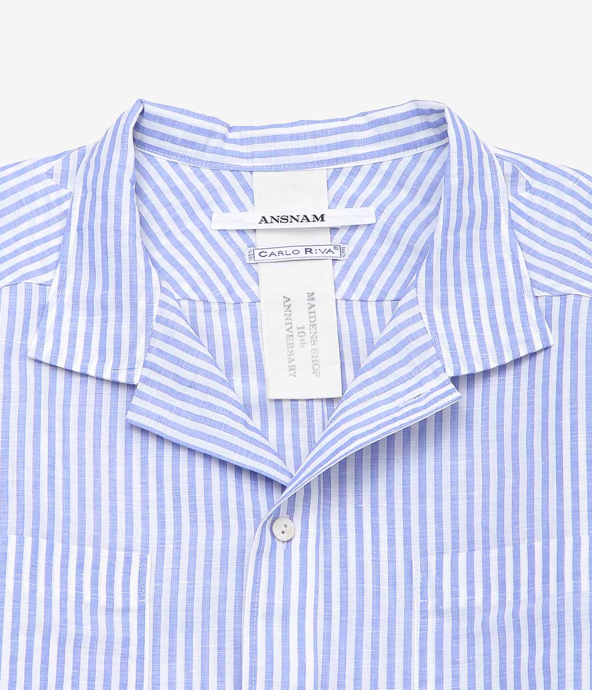 ANSNAM ''EX SHIRT｜CARLO RIVA'' (BLUE STRIPE) – THE STORE BY MAIDENS