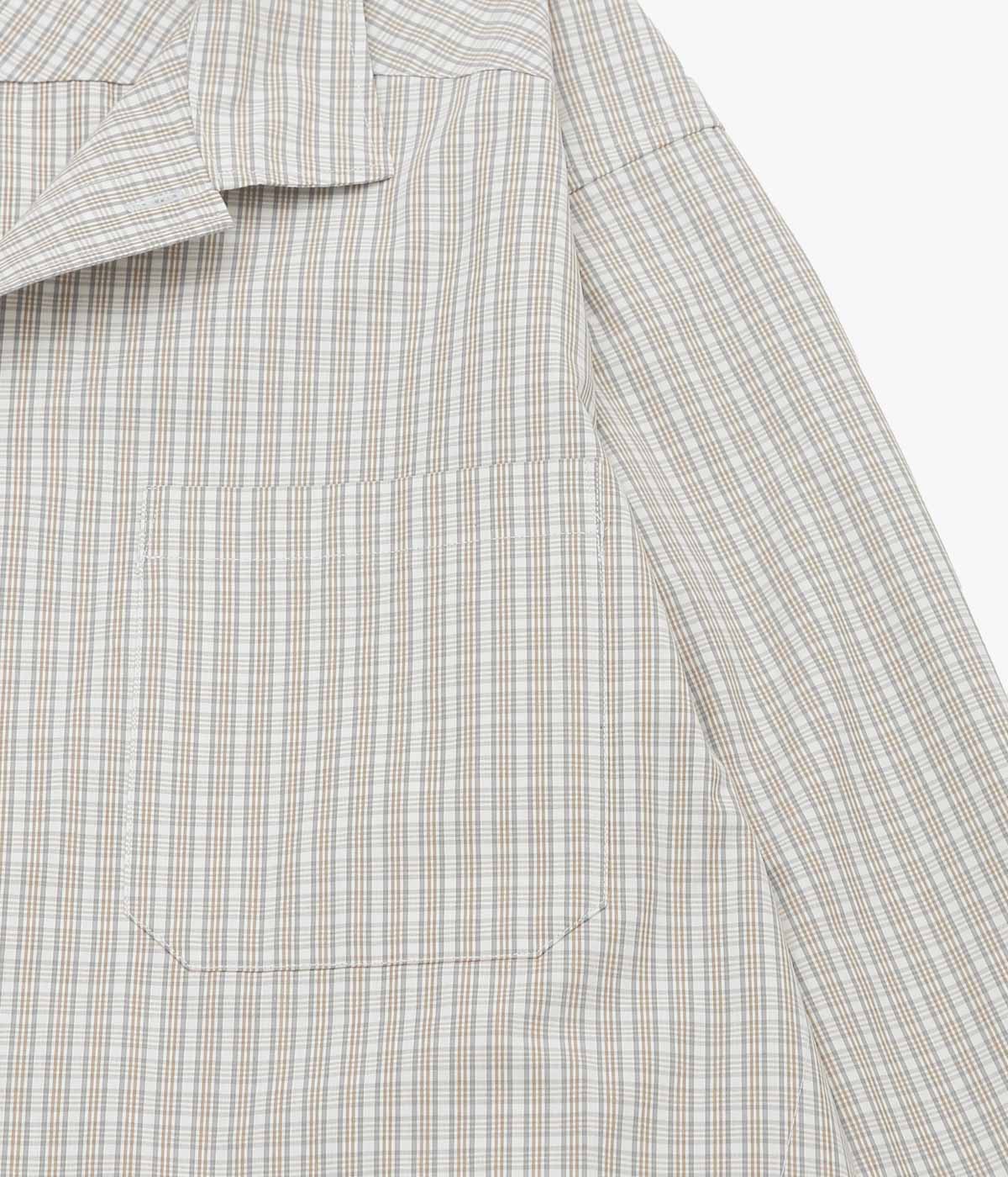 ANSNAM ''EX SHIRT｜DEADSTOCK'' (BEIGE×GREY CHECK)