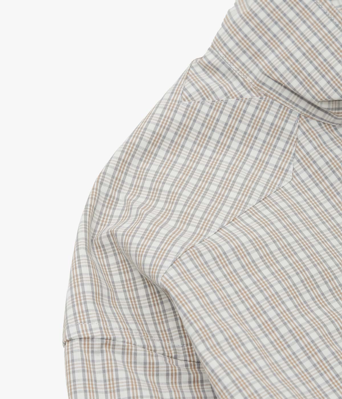 ANSNAM ''EX SHIRT｜DEADSTOCK'' (BEIGE×GREY CHECK)