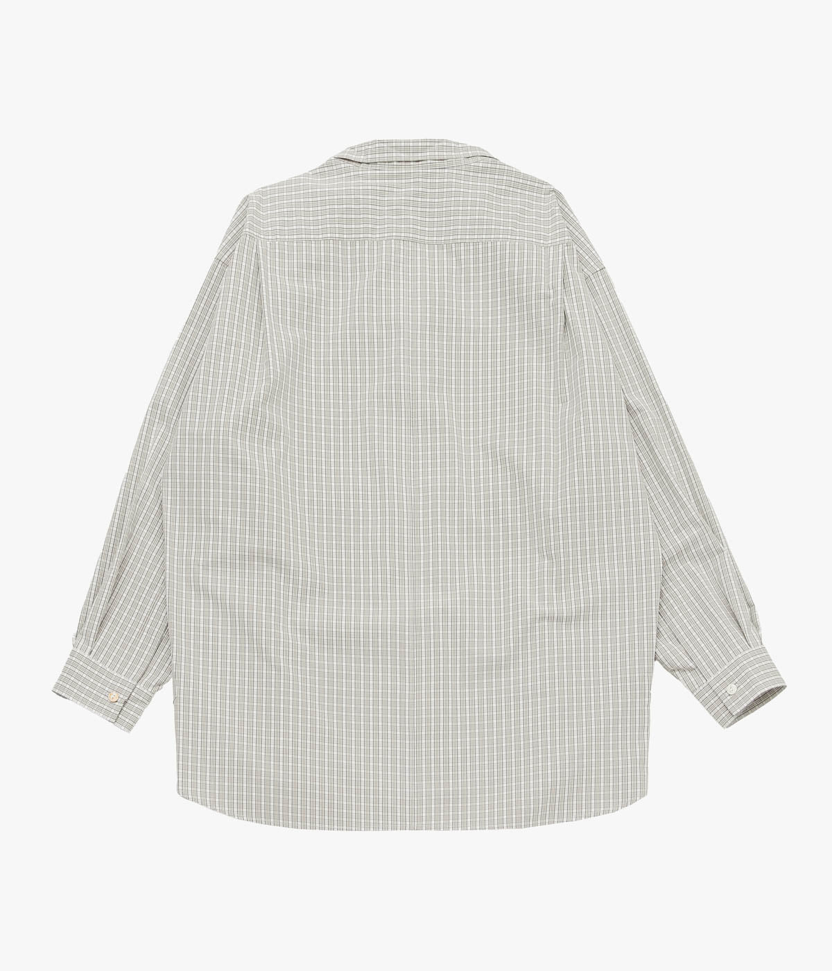 ANSNAM ''EX SHIRT｜DEADSTOCK'' (BEIGE×GREY CHECK)