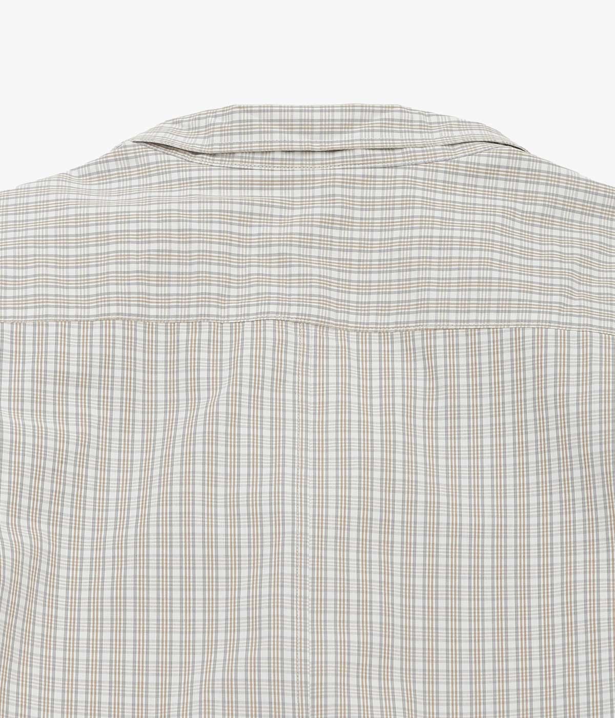 ANSNAM ''EX SHIRT｜DEADSTOCK'' (BEIGE×GREY CHECK)