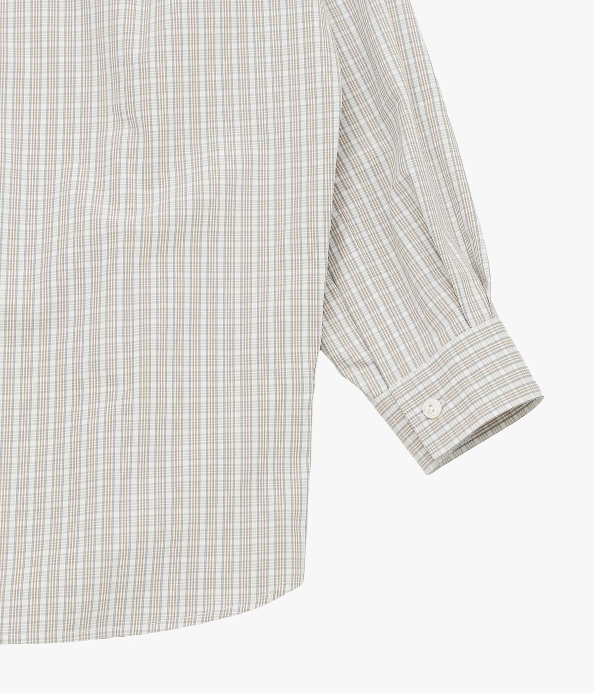 ANSNAM ''EX SHIRT｜DEADSTOCK'' (BEIGE×GREY CHECK)