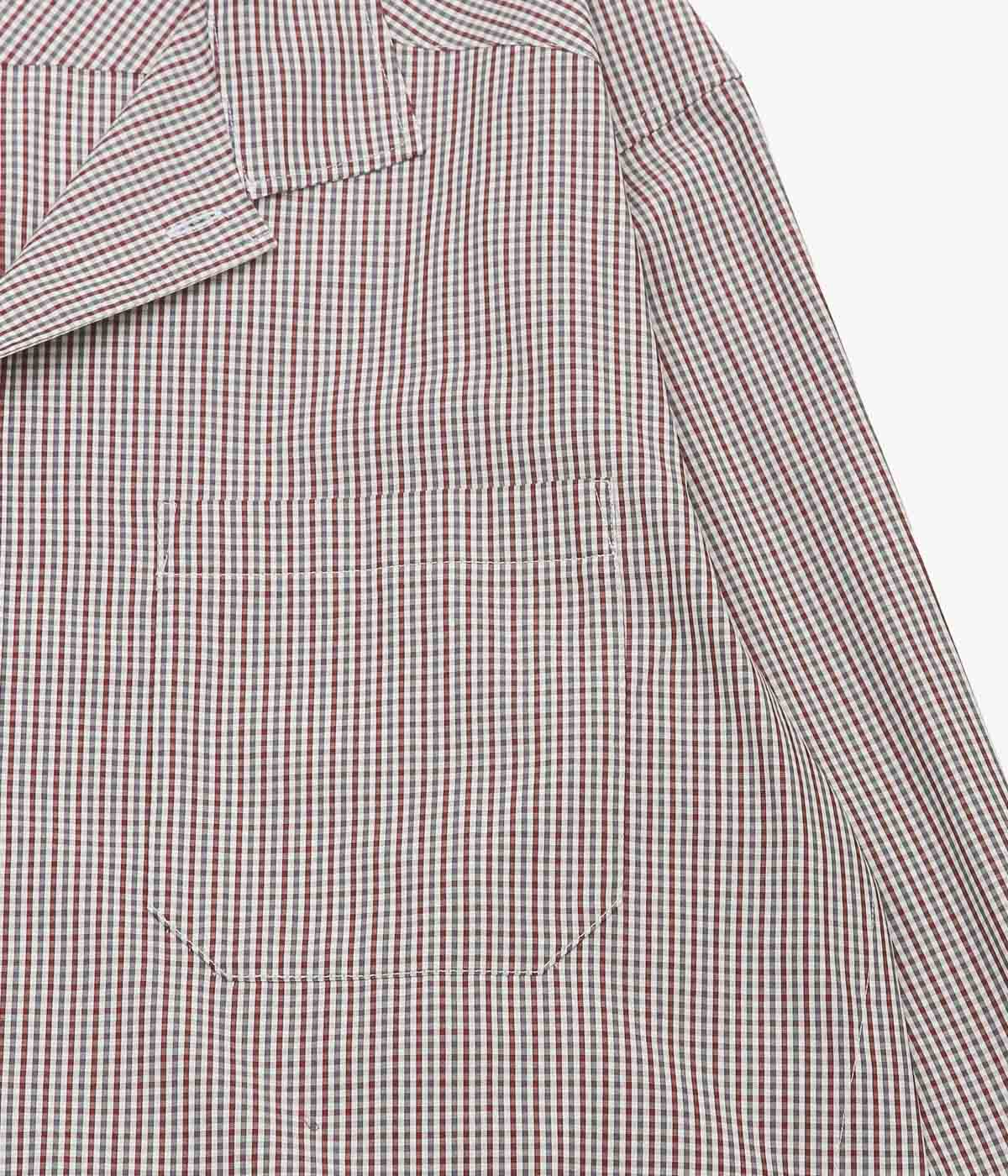 ANSNAM 'EX SHIRT｜DEADSTOCK' (BURGUNDY×GREEN CHECK)