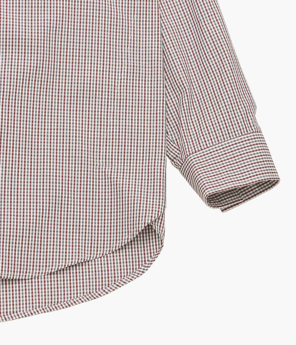 ANSNAM 'EX SHIRT｜DEADSTOCK' (BURGUNDY×GREEN CHECK)