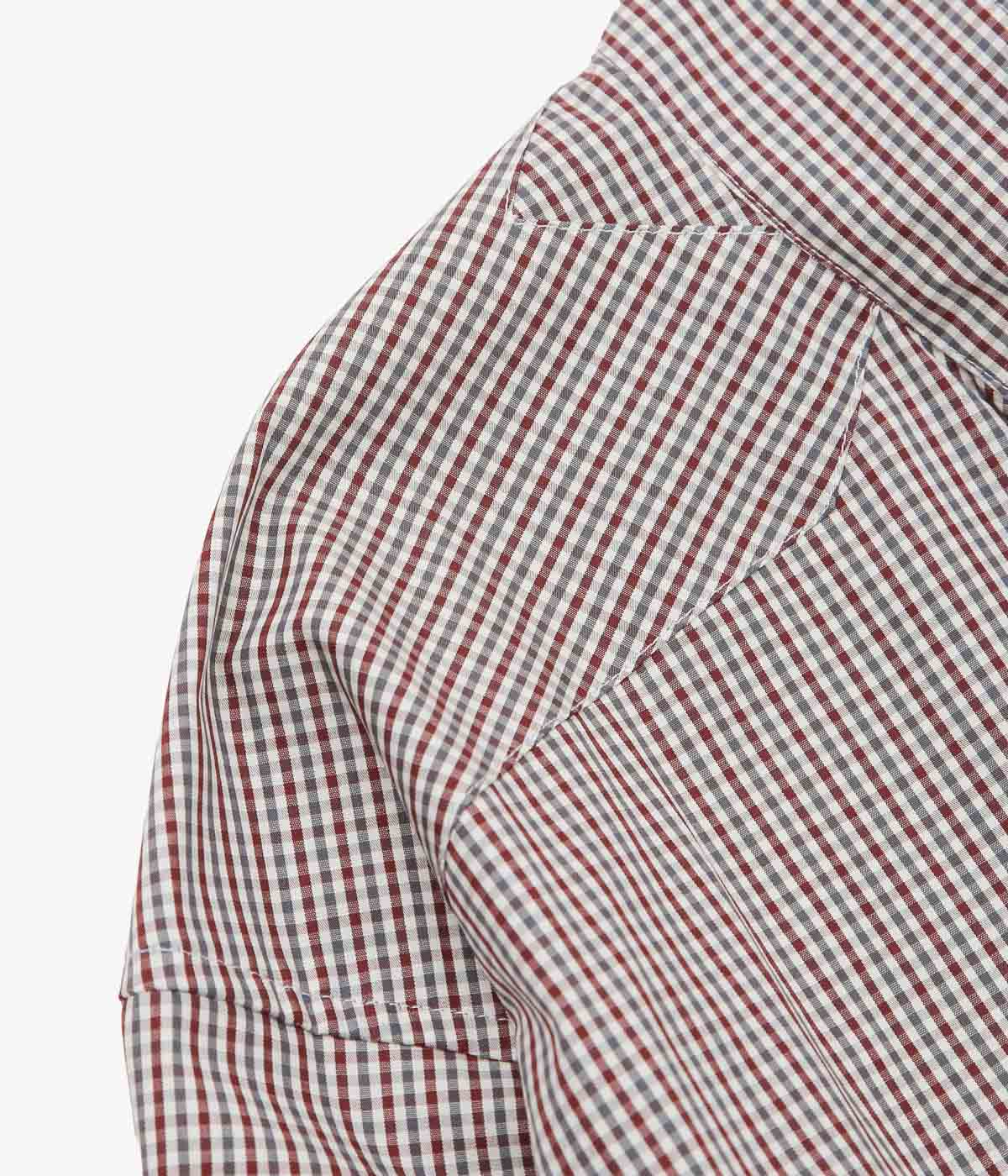 ANSNAM 'EX SHIRT｜DEADSTOCK' (BURGUNDY×GREEN CHECK)