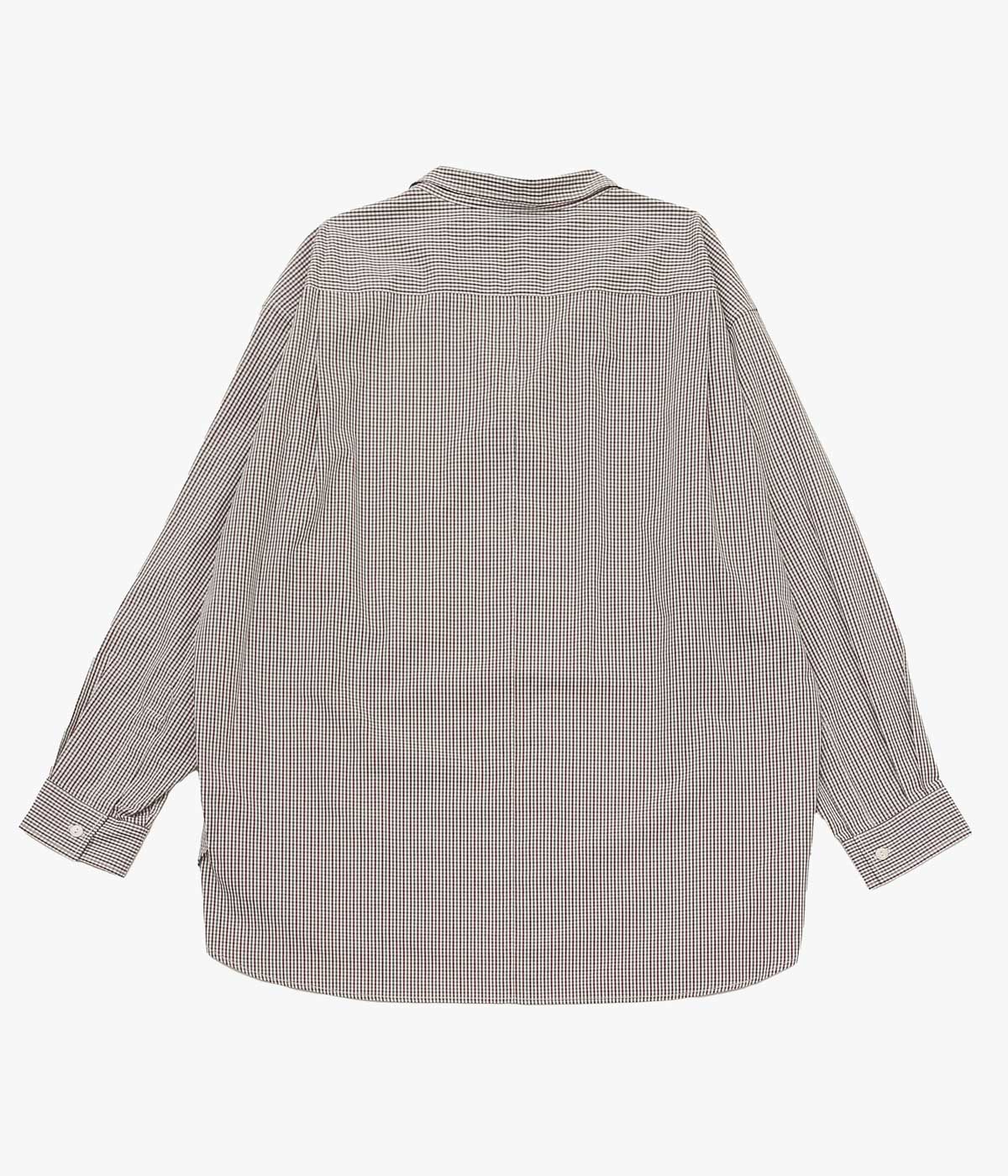 ANSNAM 'EX SHIRT｜DEADSTOCK' (BURGUNDY×GREEN CHECK)