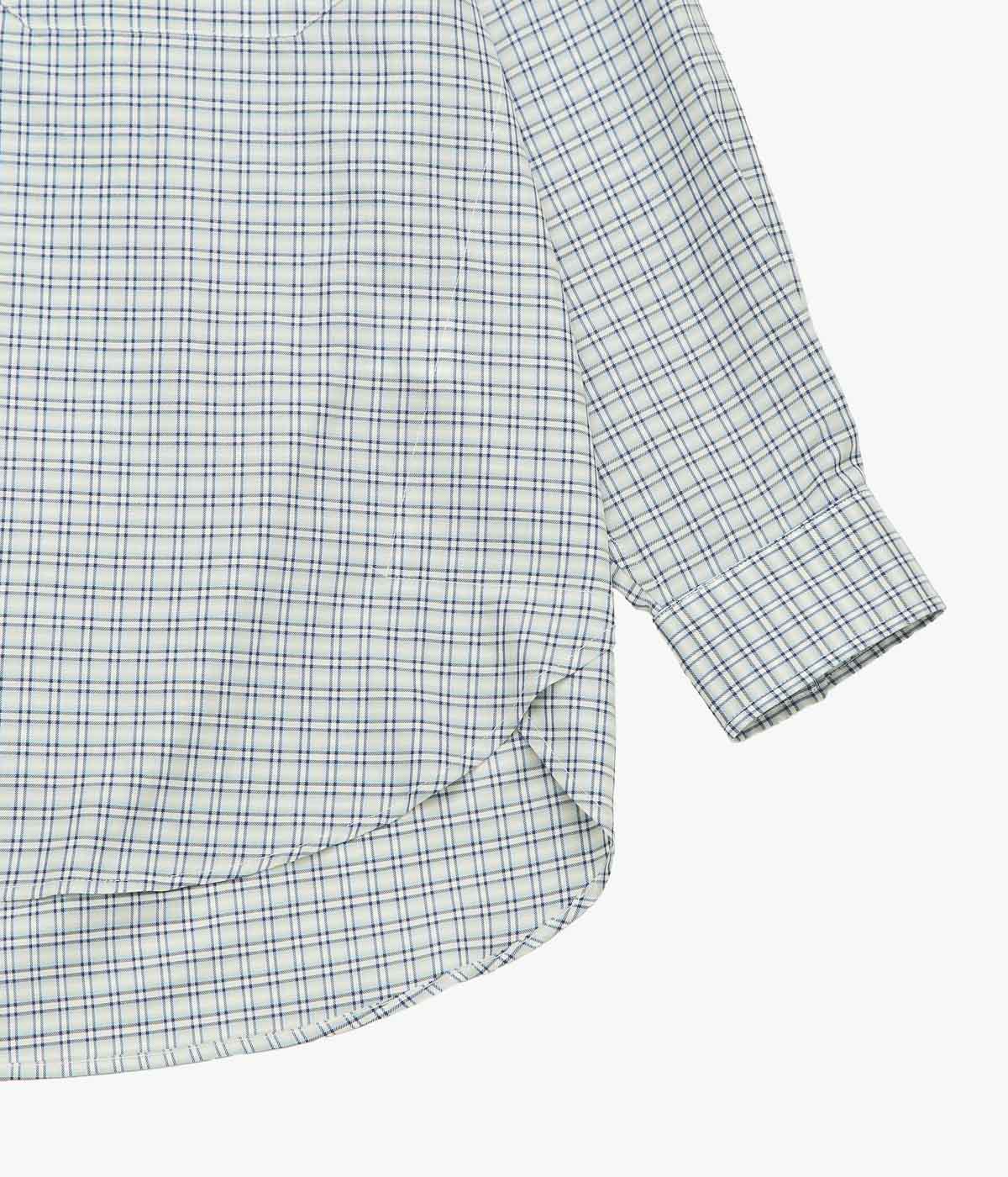 ANSNAM ''EX SHIRT｜DEADSTOCK'' (GREY×BLUE CHECK)