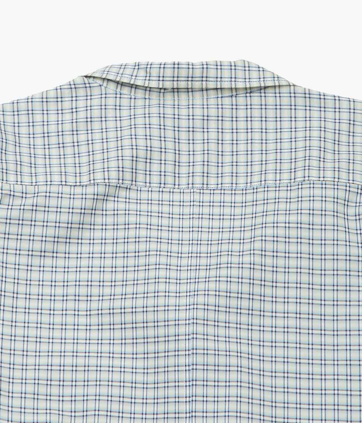 ANSNAM ''EX SHIRT｜DEADSTOCK'' (GREY×BLUE CHECK)