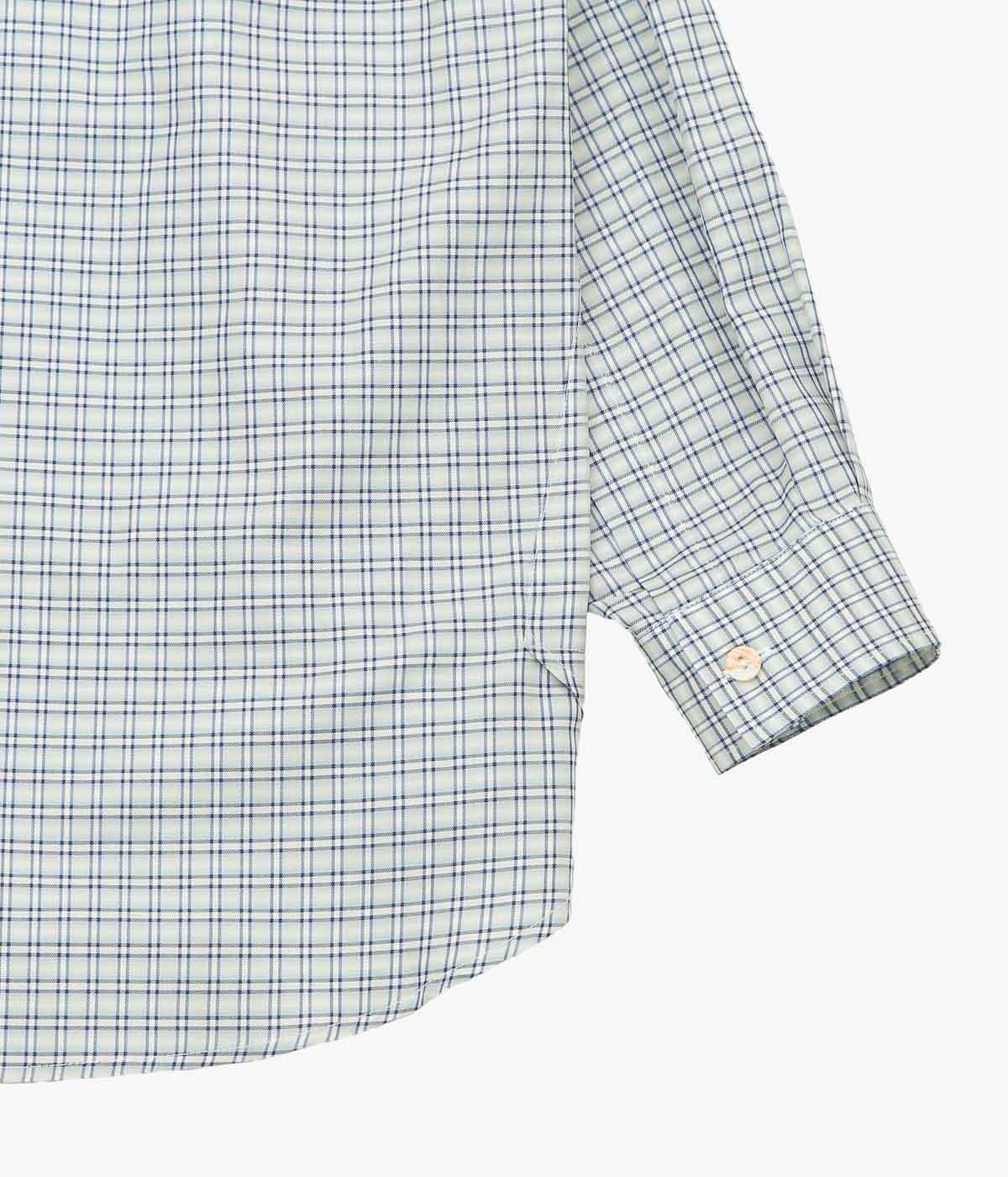 ANSNAM ''EX SHIRT｜DEADSTOCK'' (GREY×BLUE CHECK)
