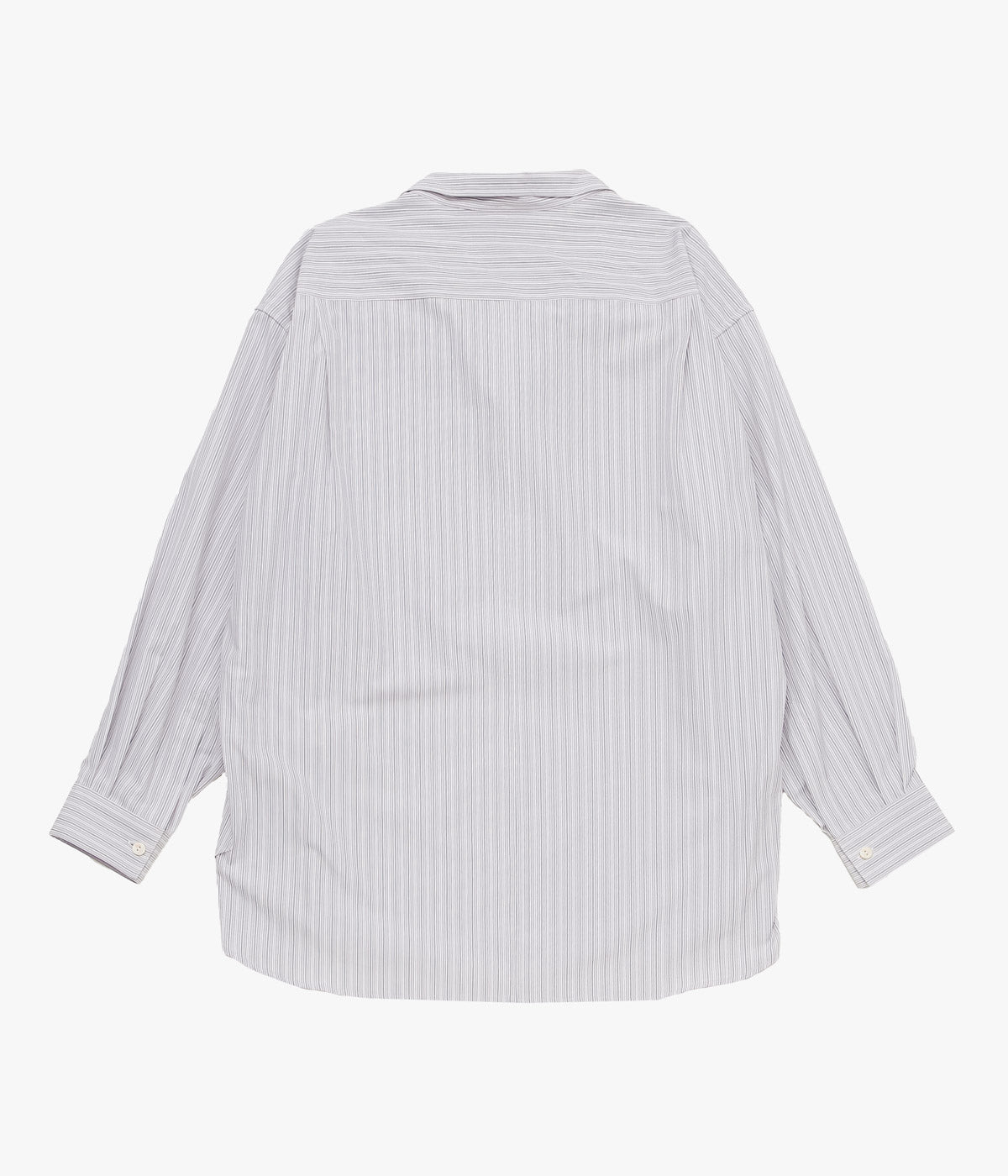 ANSNAM ''EX SHIRT｜DEADSTOCK'' (GREY×PINK STRIPE)