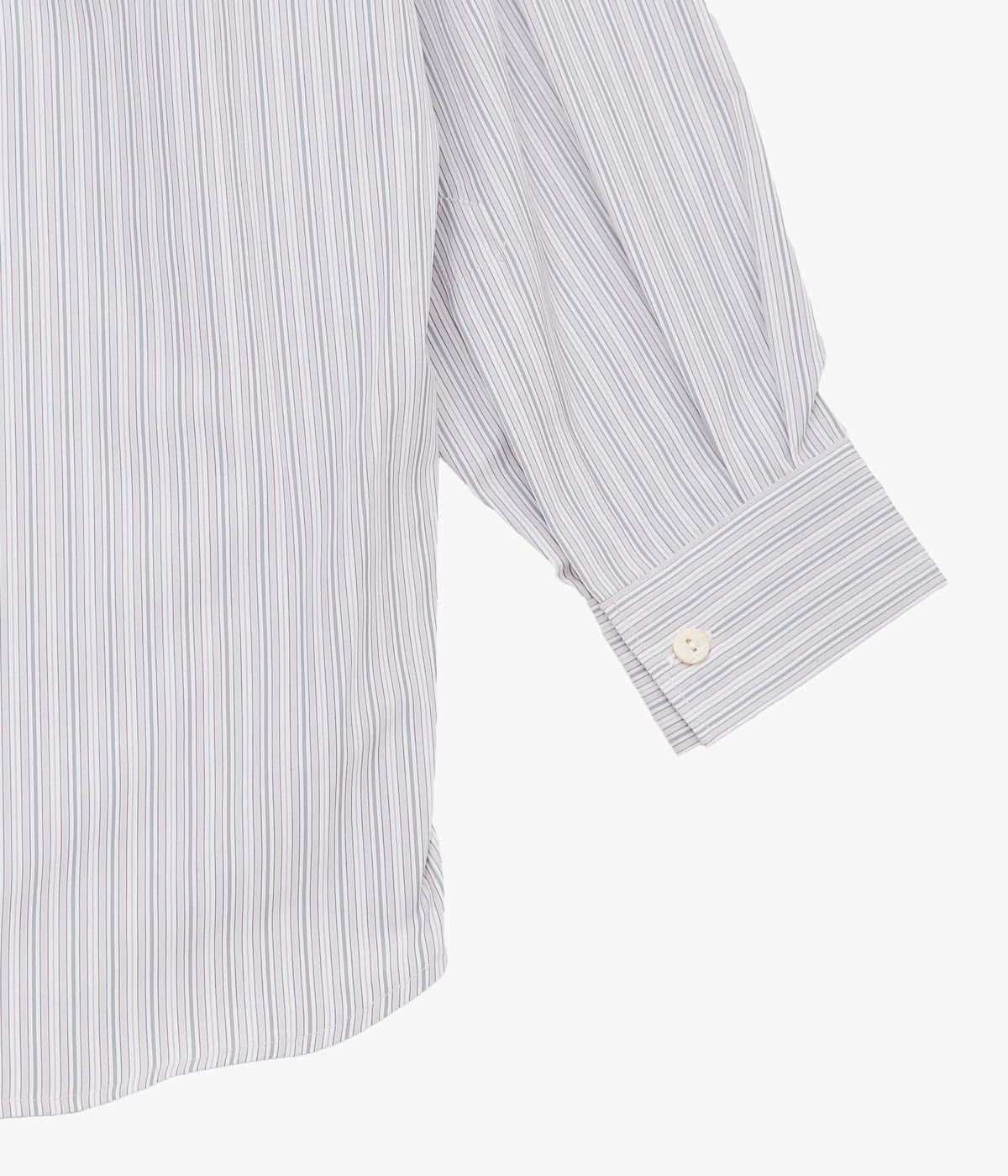 ANSNAM ''EX SHIRT｜DEADSTOCK'' (GREY×PINK STRIPE)