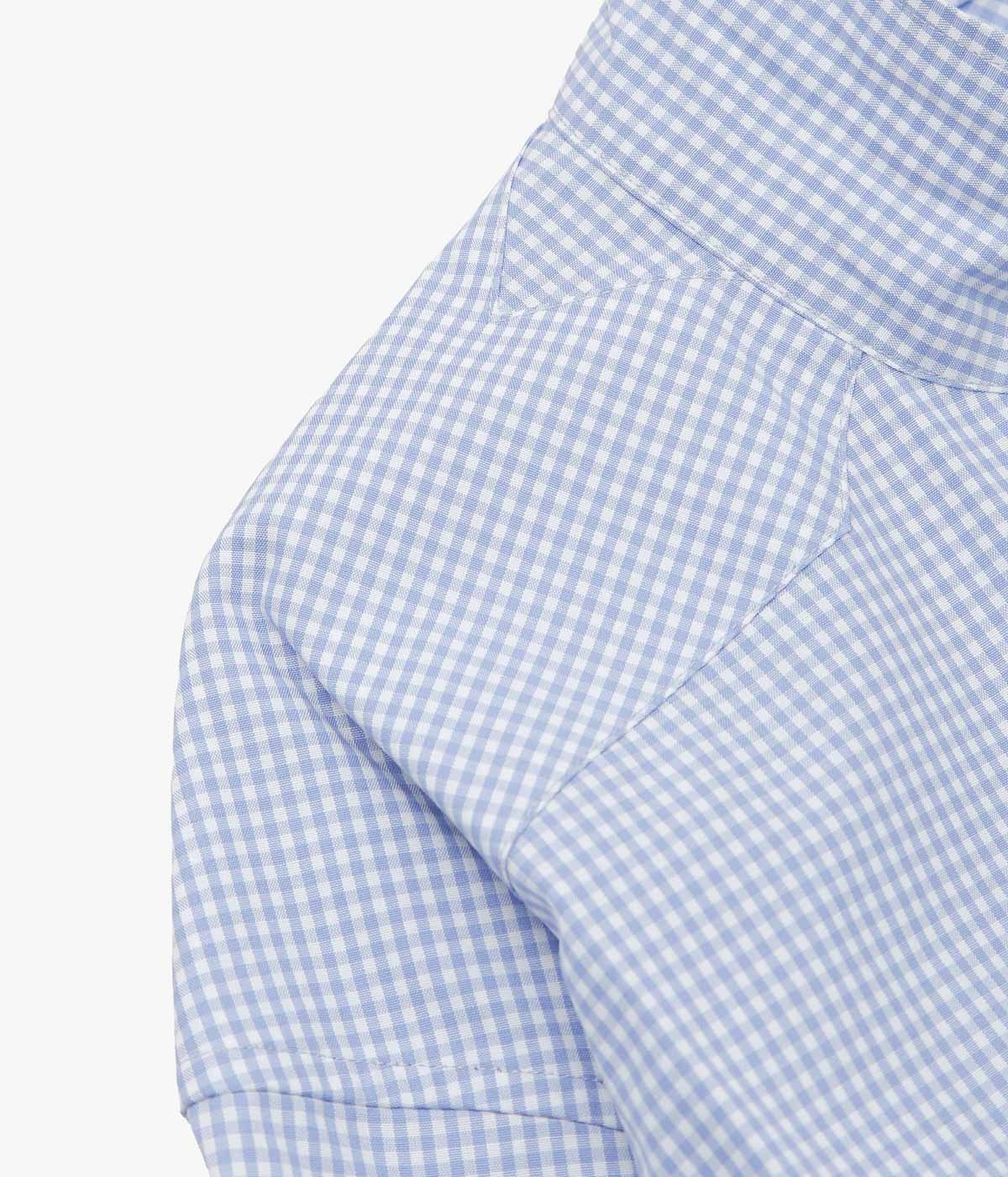 ANSNAM ''EX SHIRT｜DEADSTOCK'' (LIGHT BLUE GINGHAM CHECK)