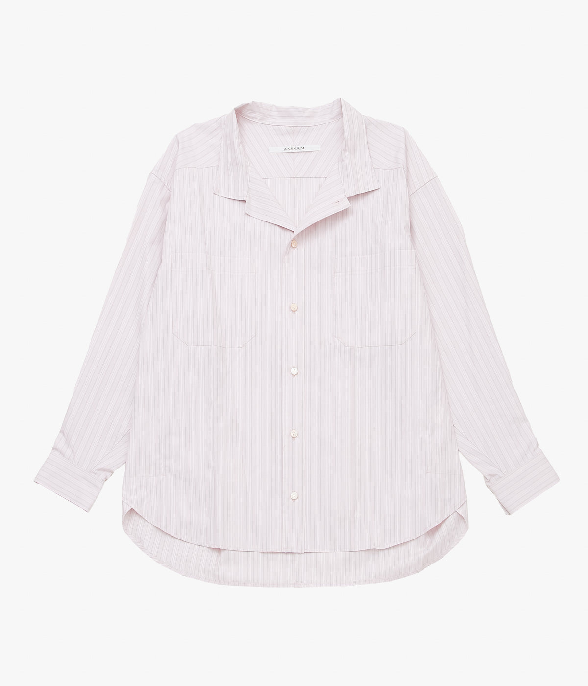 ANSNAM "EX SHIRT | DEADSTOCK" (SAND PINK STRIPE)