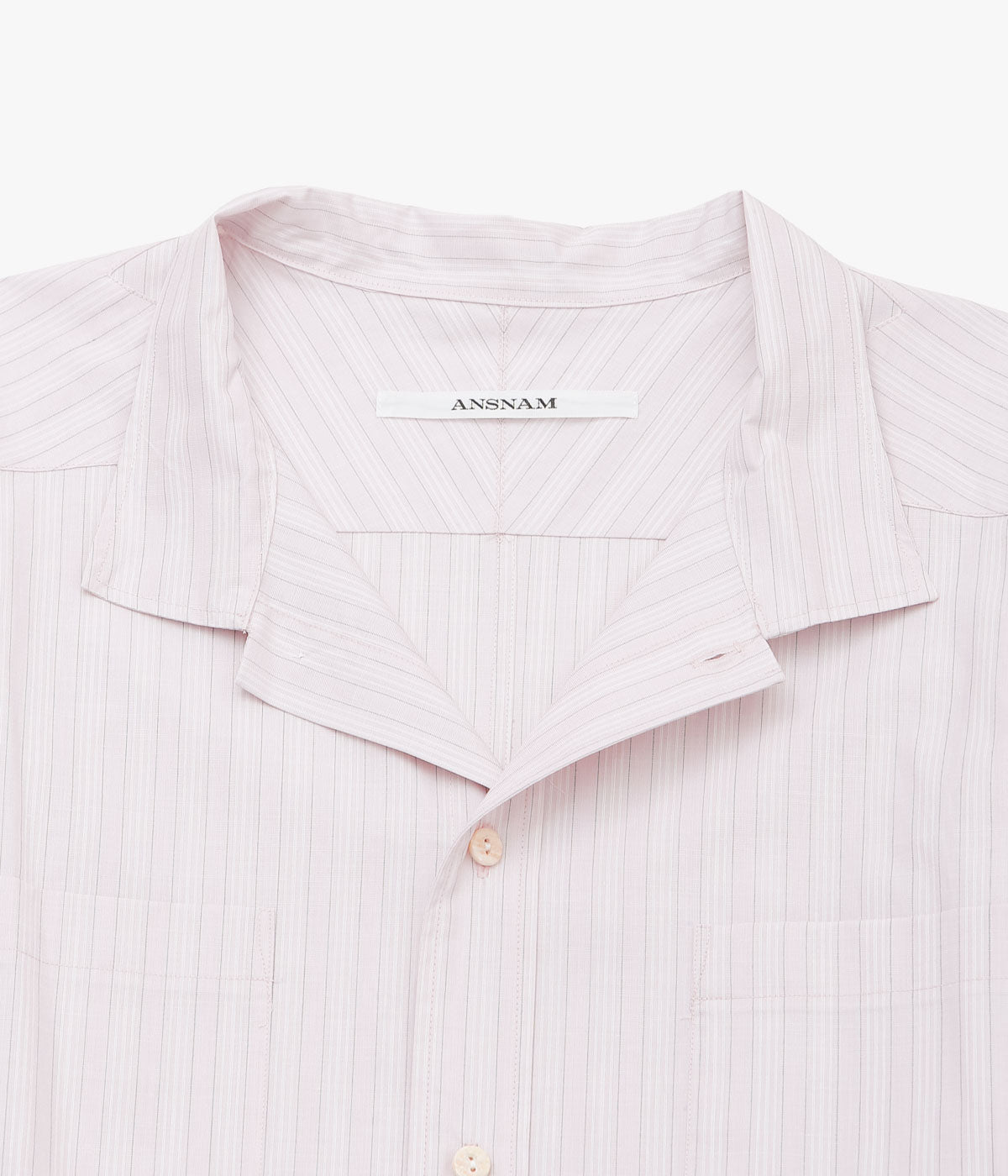 ANSNAM "EX SHIRT | DEADSTOCK" (SAND PINK STRIPE)