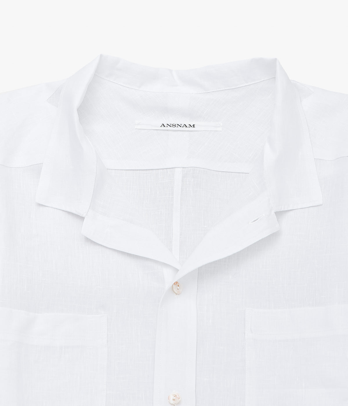 ANSNAM ''EX SHIRT｜DEADSTOCK'' (WHITE LINEN)