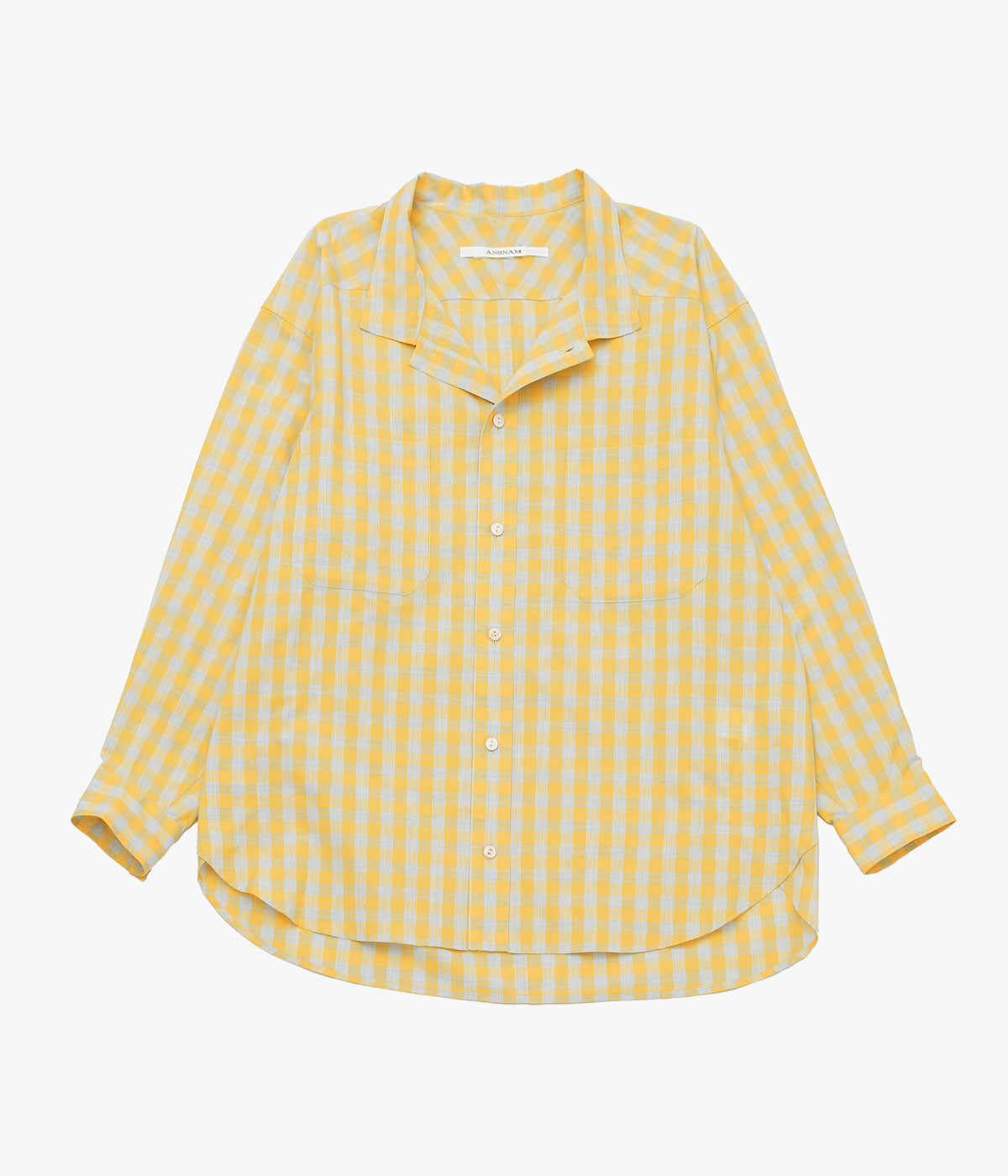 ANSNAM "EX SHIRT｜DEADSTOCK" (YELLOW CHECK)